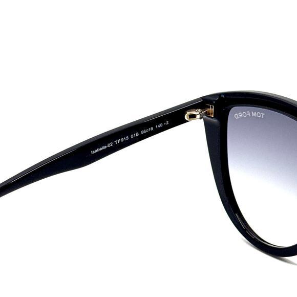 New, TOM FORD Isabella-02 Sunglasses TF915 01B Authentic - Picture 8 of 12
